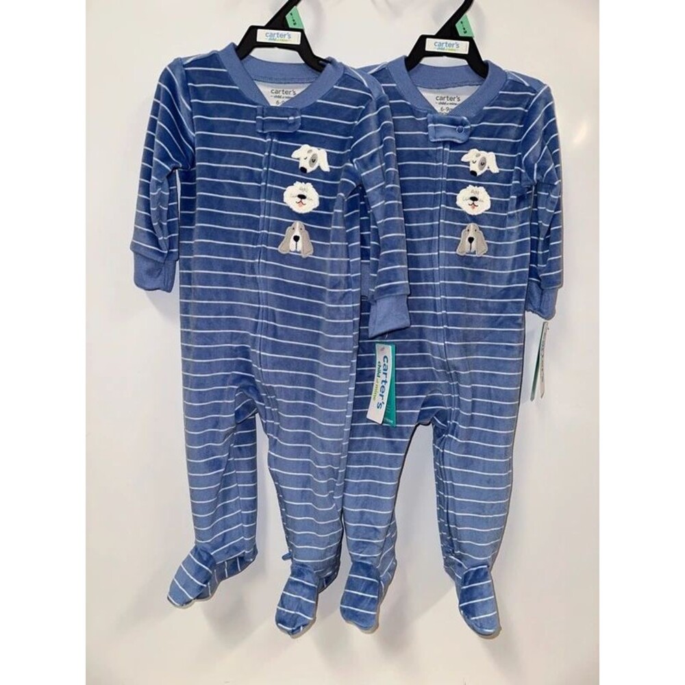 Carter’s 6-9m Twin Matching Zipper Sleepers